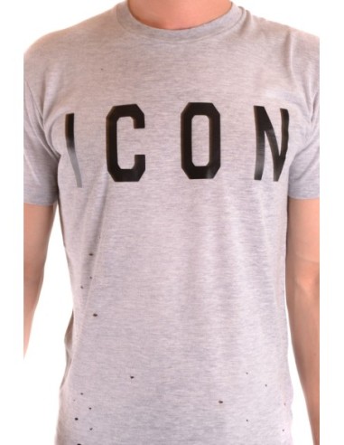 T-shirt gris Dsquared2 homme