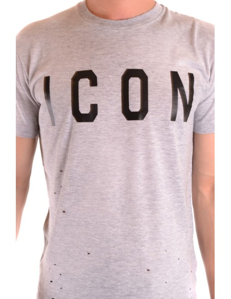 T-shirt gris Dsquared2 homme