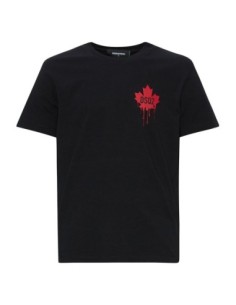 T-shirt noir Dsquared2 homme