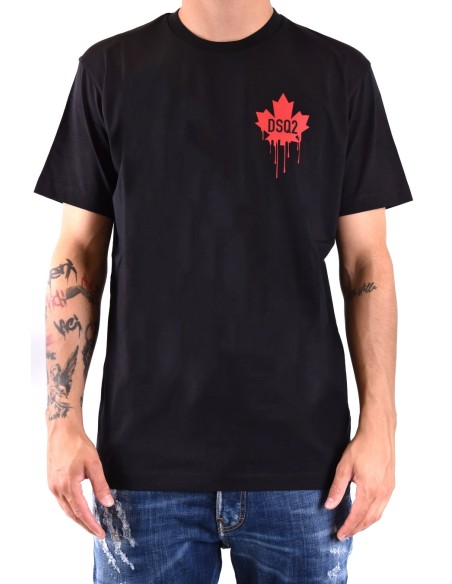 T-shirt noir Dsquared2 homme
