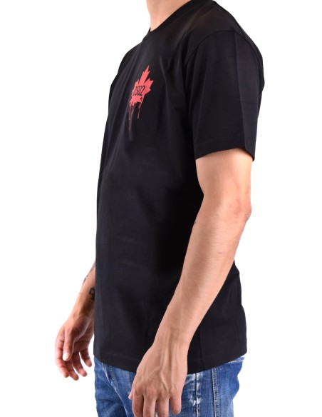 T-shirt noir Dsquared2 homme