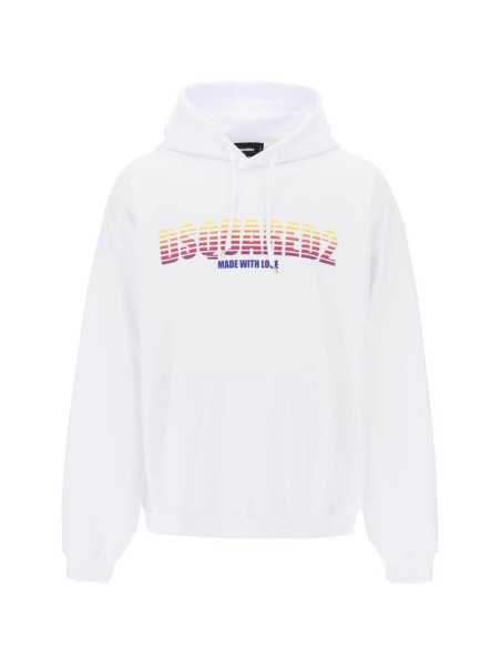 Sweat blanc Dsquared2 homme