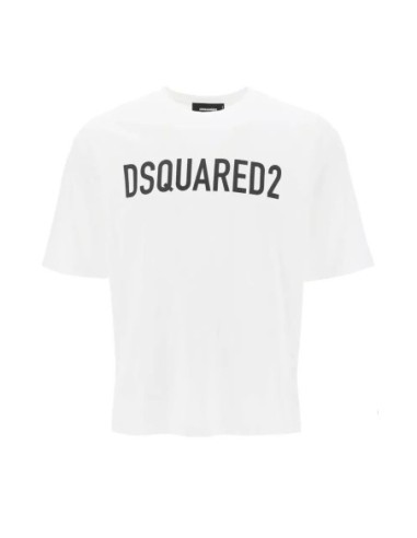 T-shirt blanc Dsquared2 homme