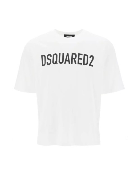 T-shirt blanc Dsquared2 homme