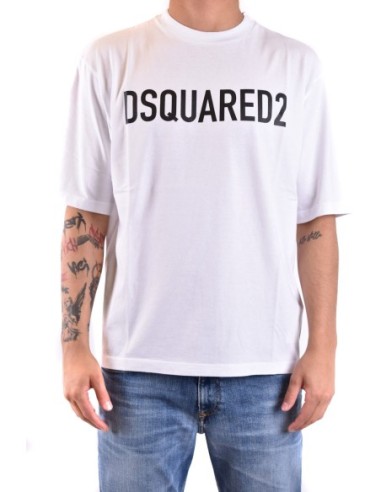 T-shirt blanc Dsquared2 homme