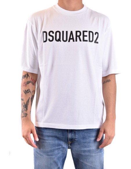 T-shirt blanc Dsquared2 homme