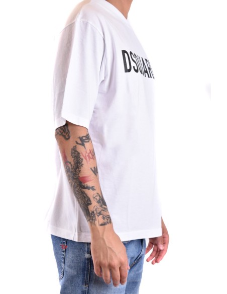 T-shirt blanc Dsquared2 homme