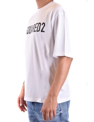 T-shirt blanc Dsquared2 homme