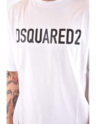 T-shirt blanc Dsquared2 homme