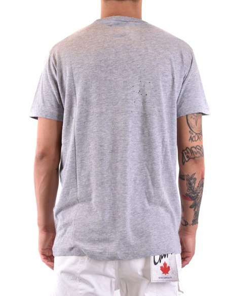 T-shirt gris Dsquared2 homme