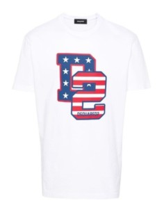T-shirt blanc Dsquared2 homme