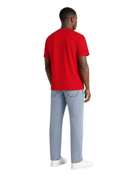 T-shirt rouge coton bio Tommy Hilfiger Jeans homme