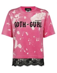 T-shirt rose Dsquared2 femme