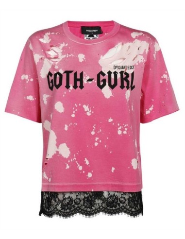 T-shirt rose Dsquared2 femme