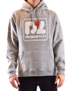 Sweat gris Dsquared2 homme