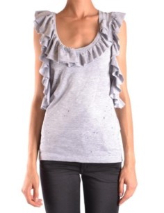 Débardeur femme Dsquared2 gris cotton stretch