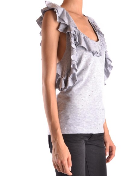 Débardeur femme Dsquared2 gris cotton stretch