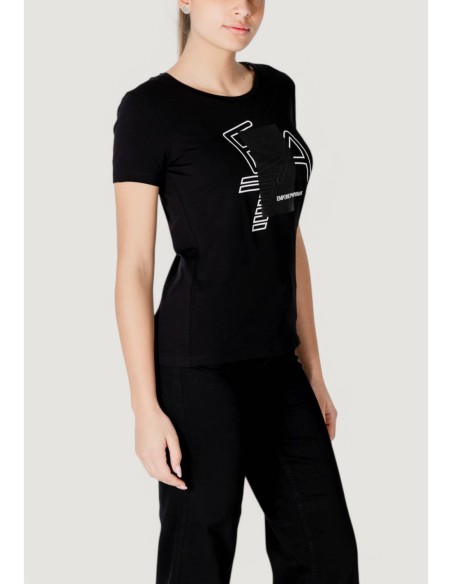 T-shirt noir imprimé Ea7 femme