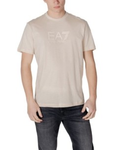 T-shirt beige Ea7 homme