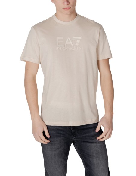T-shirt beige Ea7 homme