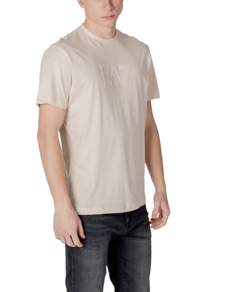 T-shirt beige Ea7 homme