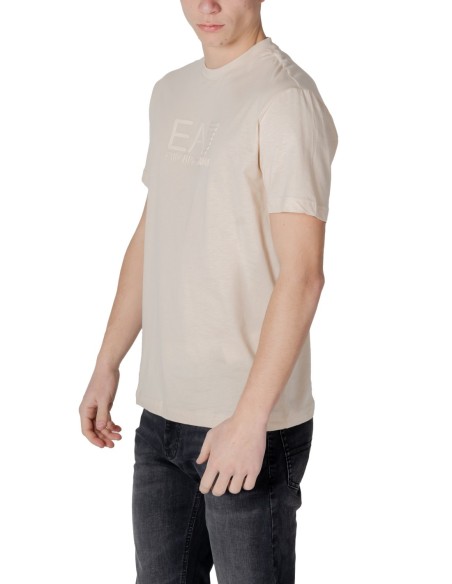T-shirt beige Ea7 homme