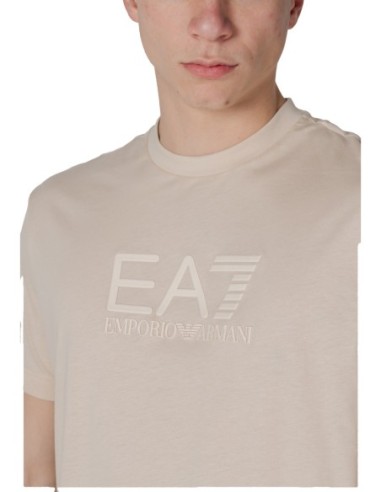 T-shirt beige Ea7 homme