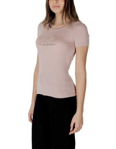 T-shirt rose Ea7 femme