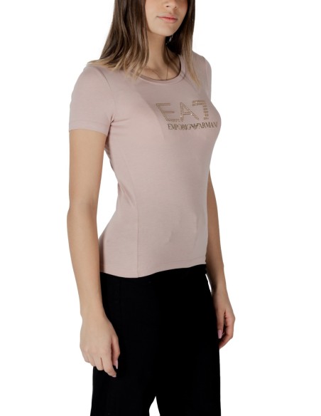 T-shirt rose Ea7 femme