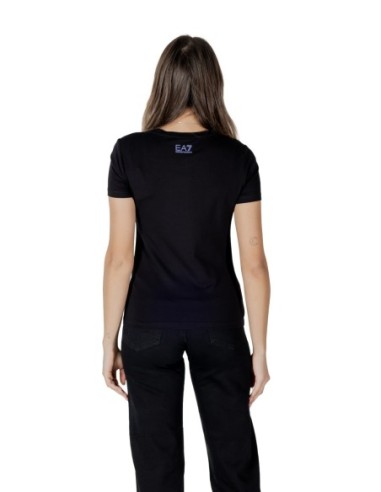 T-shirt noir imprimé Ea7 femme