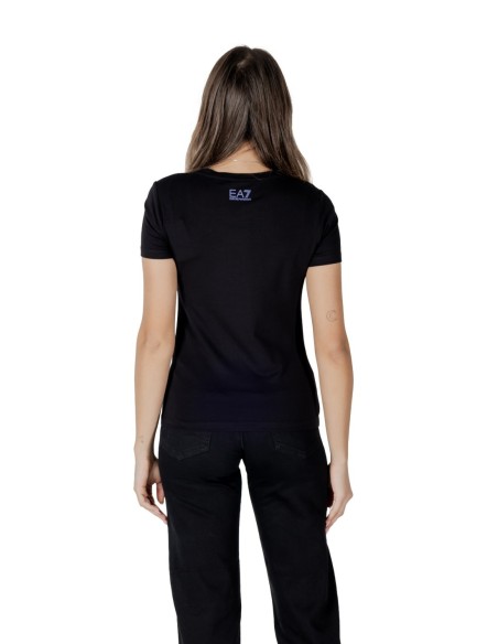T-shirt noir imprimé Ea7 femme