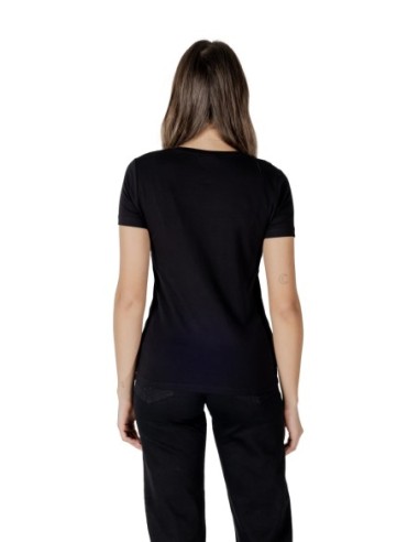 T-shirt noir imprimé Ea7 femme