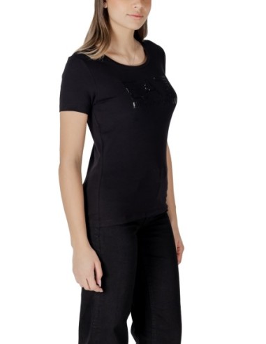 T-shirt noir imprimé Ea7 femme