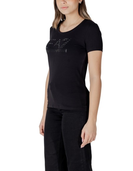 T-shirt noir imprimé Ea7 femme