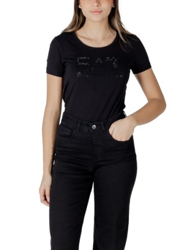 T-shirt noir imprimé Ea7 femme