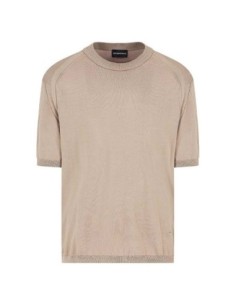 T-shirt beige Emporio Armani homme