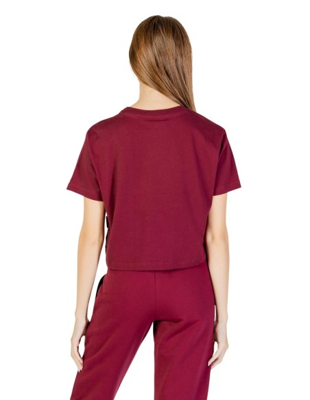 T-shirt bordeaux Icon femme