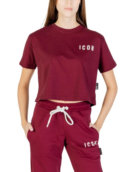 T-shirt bordeaux Icon femme