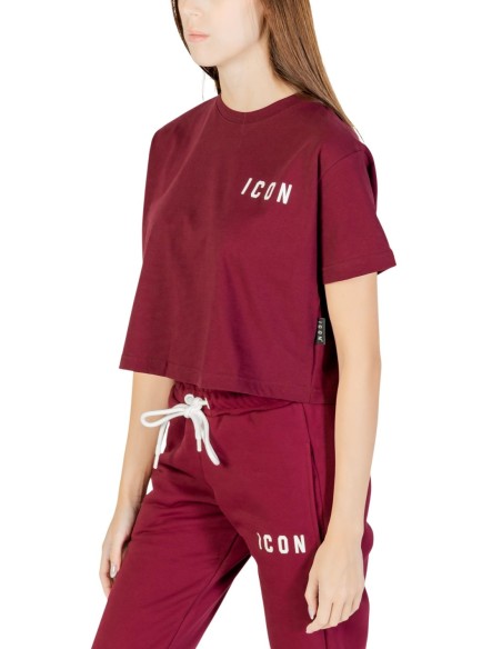 T-shirt bordeaux Icon femme
