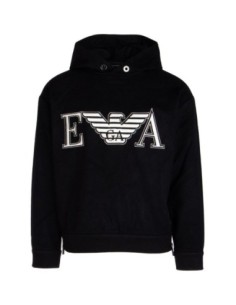 Sweat bleu imprimé Emporio Armani homme