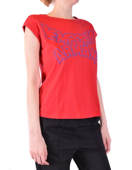 T-shirt rouge Emporio Armani femme
