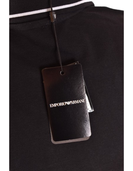 Polo noir Emporio Armani femme
