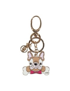 Porte-clés Liu Jo doré motif original