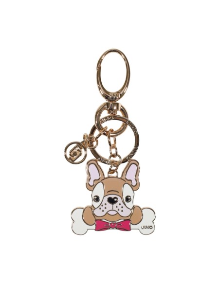 Porte-clés Liu Jo doré motif original