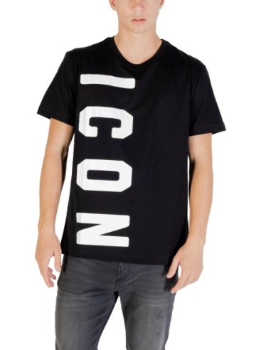 T-shirt noir Icon homme