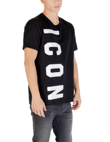 T-shirt noir Icon homme