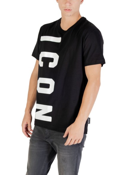 T-shirt noir Icon homme