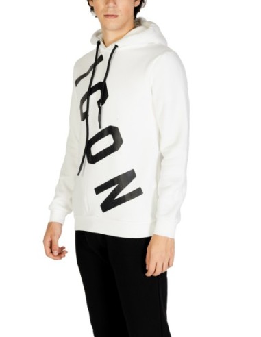 Sweat blanc capuche Icon homme