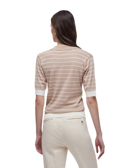 Polo beige rayé Liu Jo femme