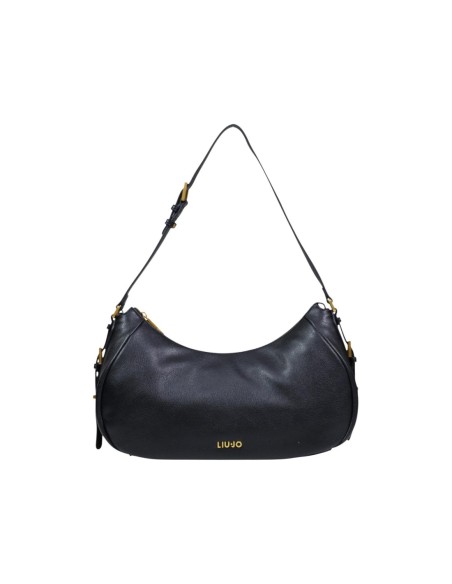 Sac noir similicuir zippé | Liu Jo